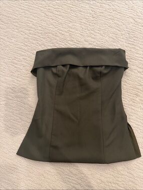 aritzia Olive Strapless top